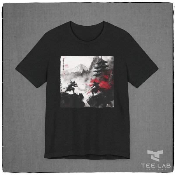 Japanese Samuri Duel Tee Bella Canvas design from the Japanese Collection at Tee Lab Designs.