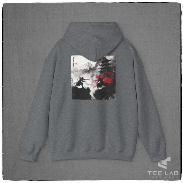 Japanese Samuri Duel hoodie design from the Japanese Collection at Tee Lab Designs.