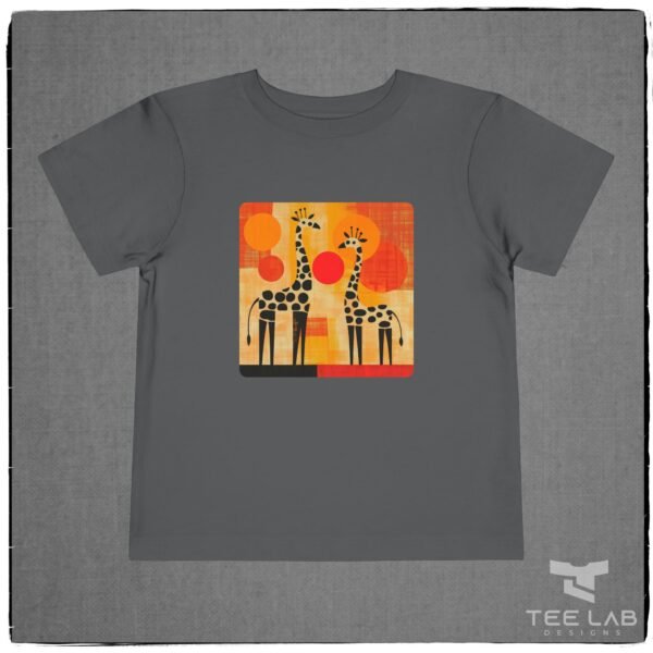 Toddler Bella+Canvas Giraffe Tee from Tee Lab Design. Part of the Toddler and Kids Collection.