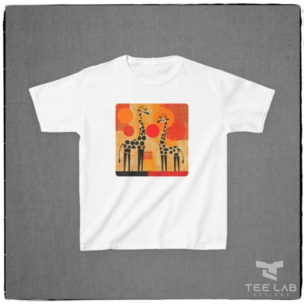 Kids Giraffe Tee from Tee Lab Design. Part of the Toddler and Kids Collection.