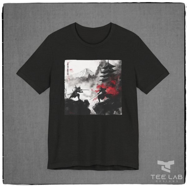 Japanese Samuri Duel Tee Bella Canvas design from the Japanese Collection at Tee Lab Designs.
