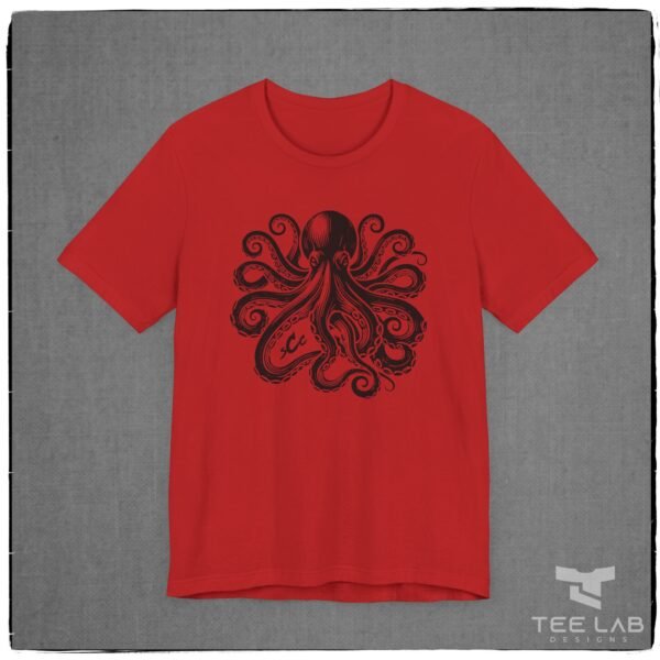 Octopus Bella+Canvas design from Tee Lab Designs.