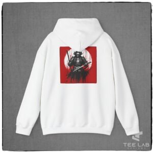 Japanese Samuri hoodie design from the Japanese Collection at Tee Lab Designs.