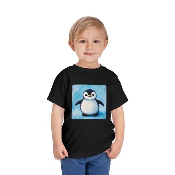 Folk Art Toddler Penguin Tee for Bella+Canvas part of the Tee Lab Designs Toddler and Kids Collection.