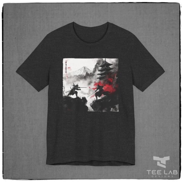 Japanese Samuri Duel Tee Bella Canvas design from the Japanese Collection at Tee Lab Designs.