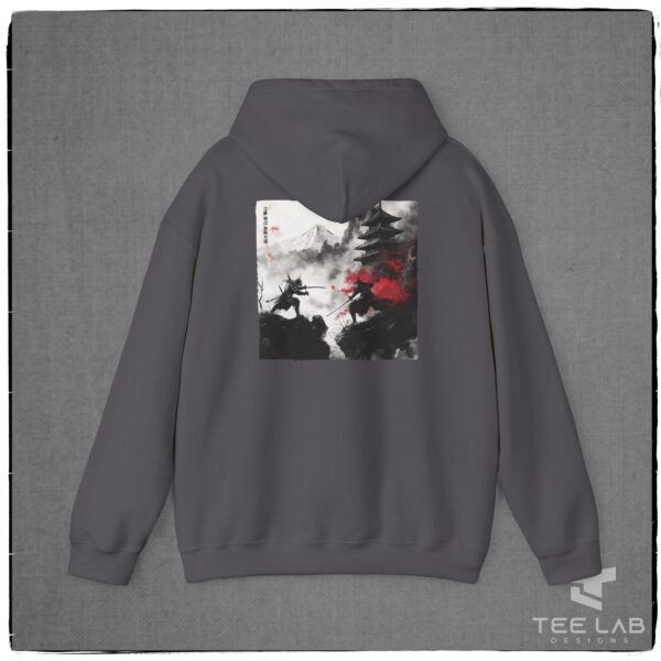 Japanese Samuri Duel hoodie design from the Japanese Collection at Tee Lab Designs.