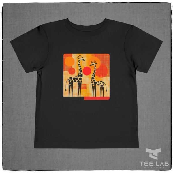 Toddler Bella+Canvas Giraffe Tee from Tee Lab Design. Part of the Toddler and Kids Collection.