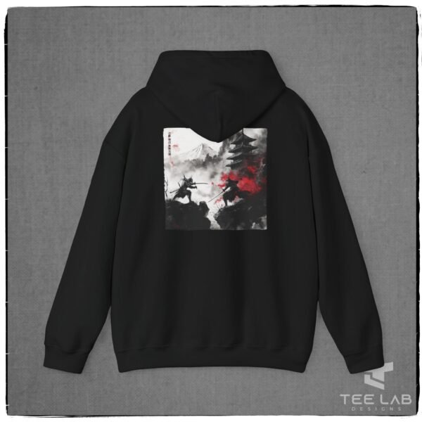 Japanese Samuri Duel hoodie design from the Japanese Collection at Tee Lab Designs.