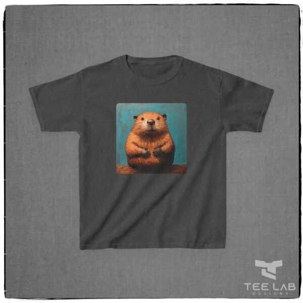 Folk Art Kids Beaver Tee from Tee Lab Designs. This is part of the Toddler and Kids Collection.