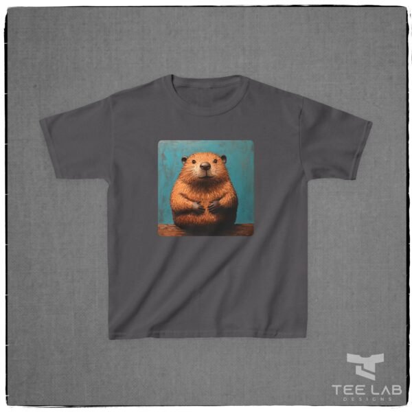 Folk Art Kids Beaver Tee from Tee Lab Designs. This is part of the Toddler and Kids Collection.