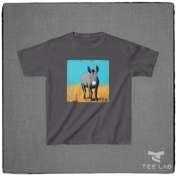Folk Art Kids Donkey Tee and part of the Tee Lab Designs Toddler and Kids Collection.
