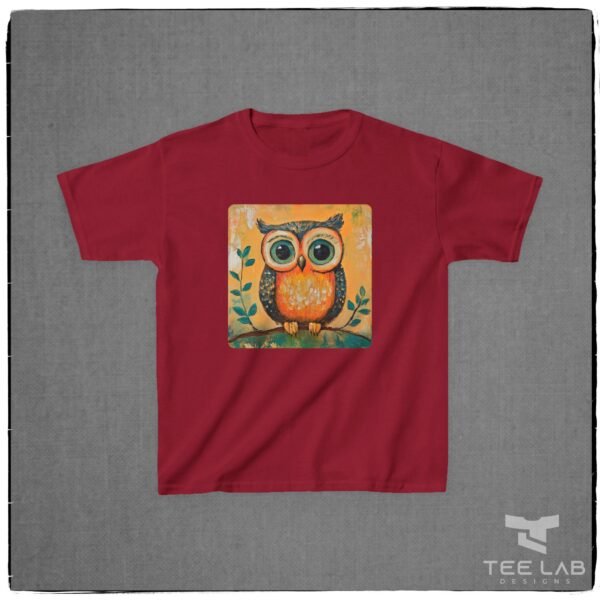 Folk Art Toddler Owl Tee from Tee Lab Designs. This is part of the Toddler and Kids Collection.