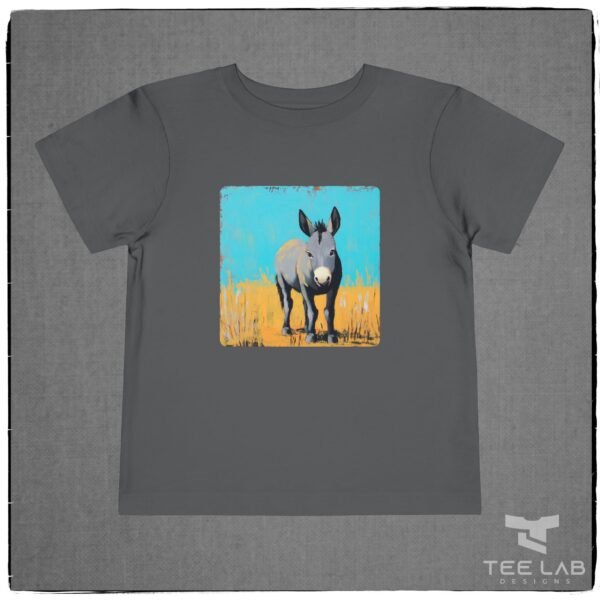 Folk Art Toddler Donkey Tee from Bella+Canvas and part of the Tee Lab Designs Toddler and Kids Collection.