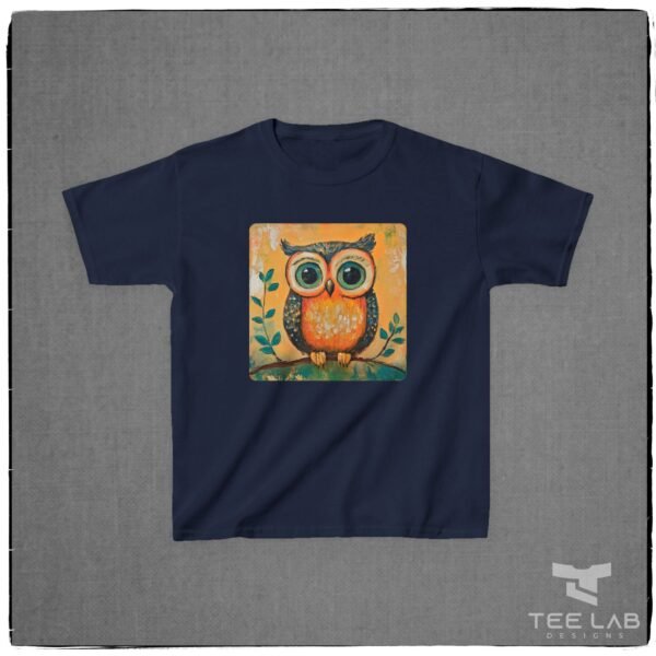 Folk Art Toddler Owl Tee from Tee Lab Designs. This is part of the Toddler and Kids Collection.