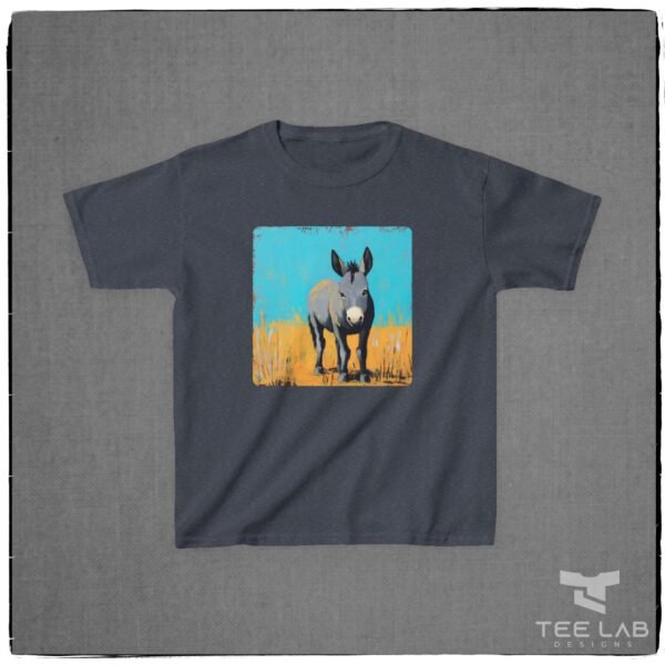 Folk Art Kids Donkey Tee and part of the Tee Lab Designs Toddler and Kids Collection.