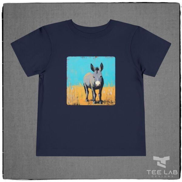 Folk Art Toddler Donkey Tee from Bella+Canvas and part of the Tee Lab Designs Toddler and Kids Collection.