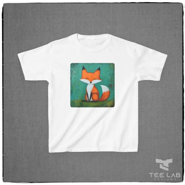 Folk Art Red Fox Tee from Tee Lab Designs. This is part of the Toddler and Kids Collection.