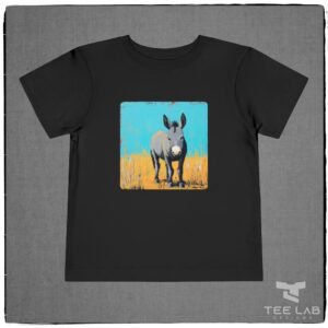 Folk Art Toddler Donkey Tee from Bella+Canvas and part of the Tee Lab Designs Toddler and Kids Collection.