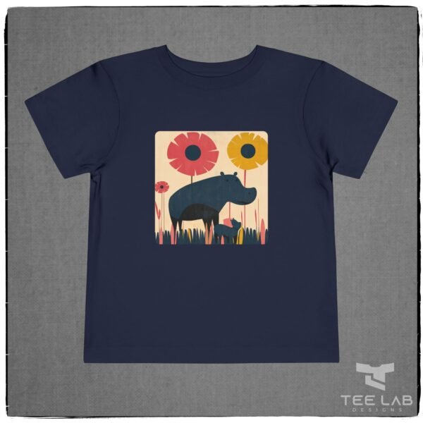 Folk Art Toddler Hippo Tee - Image 5