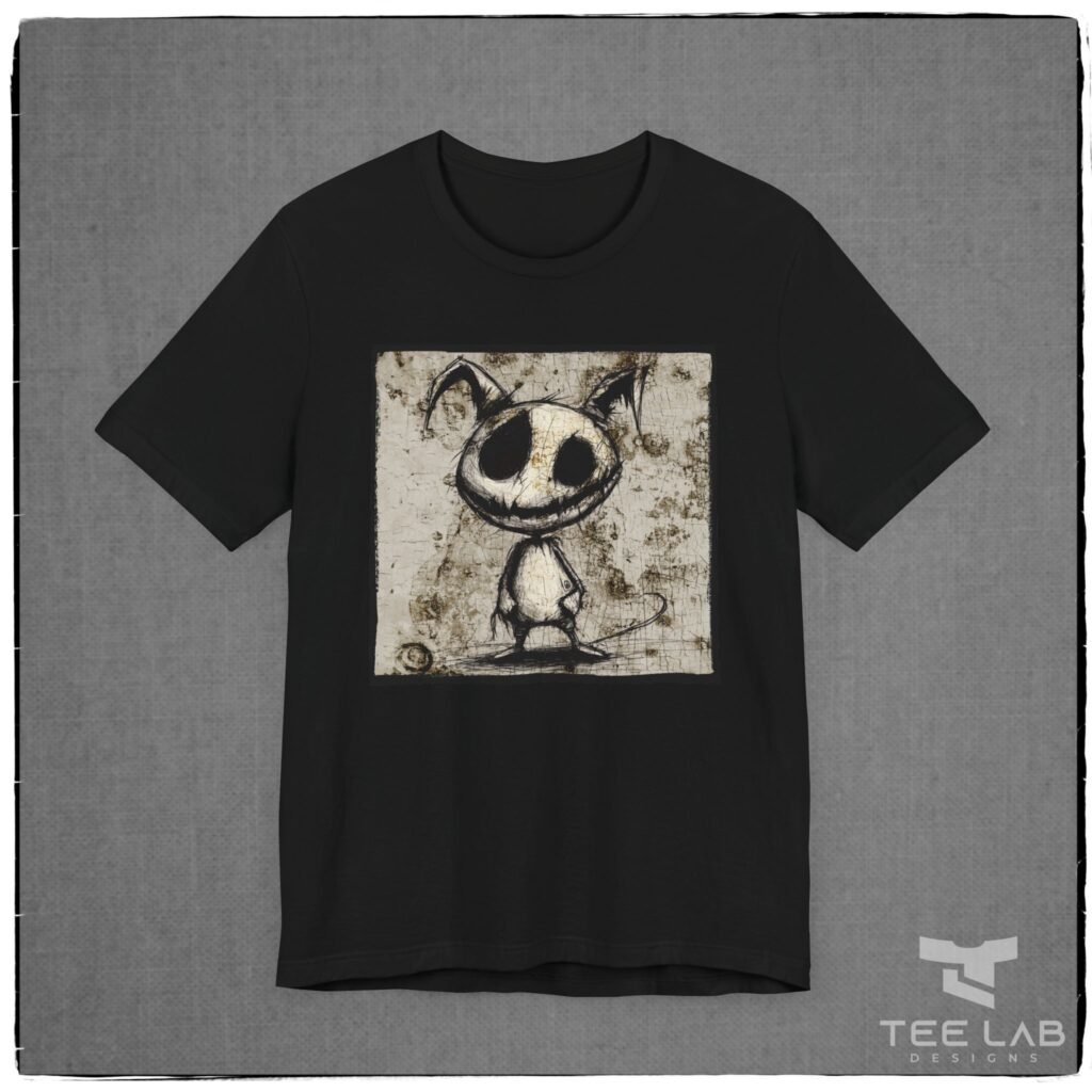 The Bella+ Canvas Weathered Stitched Chihuahua doll from Tee Lab Designs.