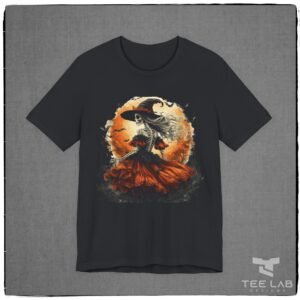 Witch Halloween Bella+Canvas t-shirt from Tee Lab Designs.