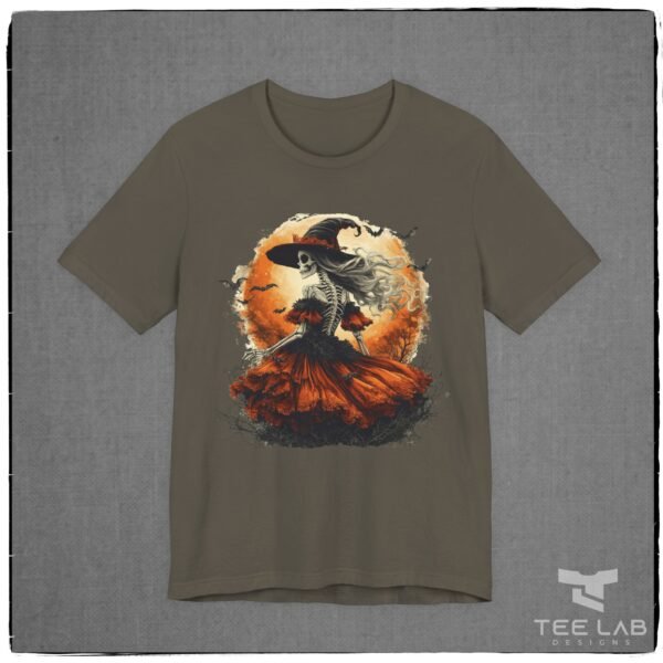 Witch Halloween Bella+Canvas t-shirt from Tee Lab Designs.