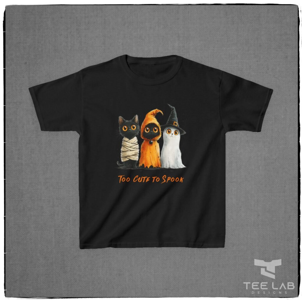 Too Cute to Spook Kids Tee from Tee Lab Designs.