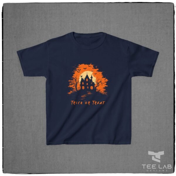 Haunted House Halloween Kids Tee - Image 2